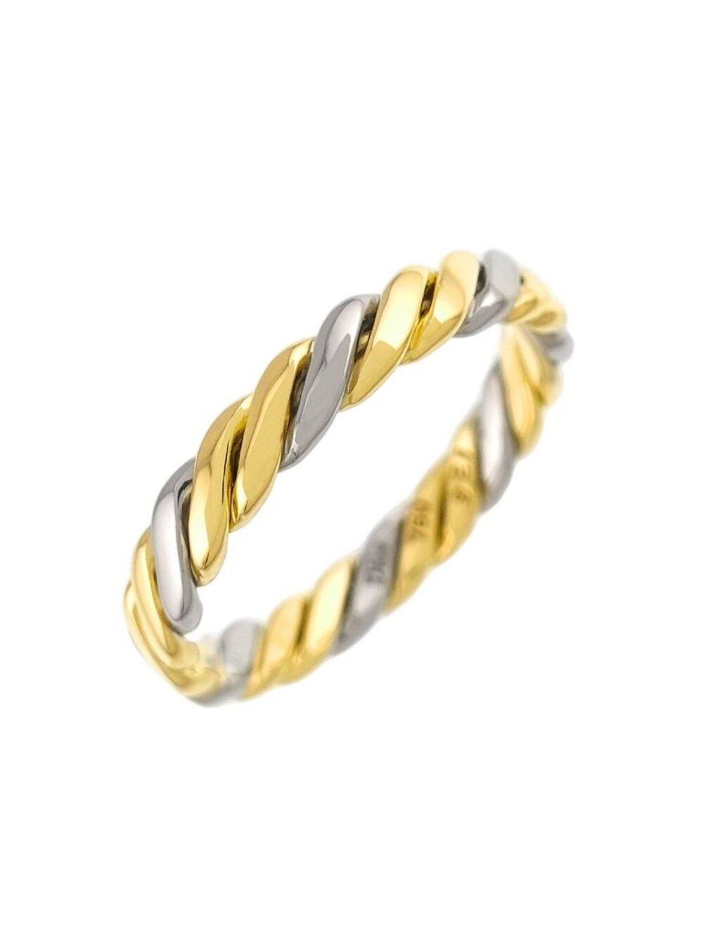 Dior Ring 18k Yellow Gold WG White